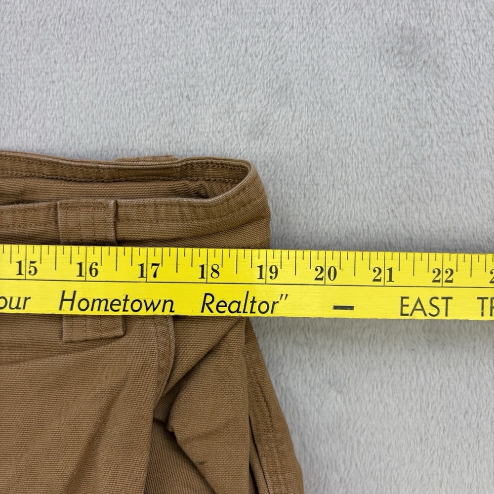 Duluth Pants Mens 38x31 Brown Flex Fire Hose Cargo Pockets Canvas Utility Work - Picture 10 of 15
